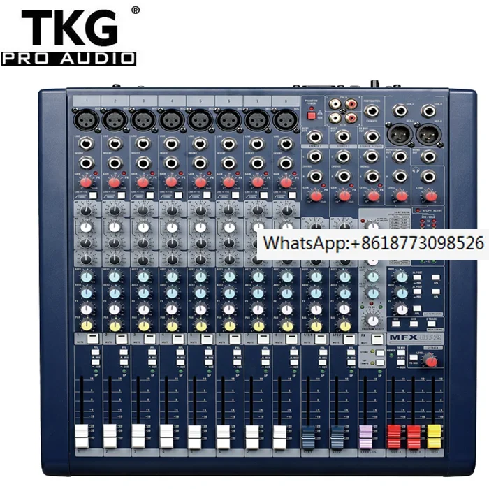 TKG MFX8/2 professional audio power mixer small mini console 8-channel