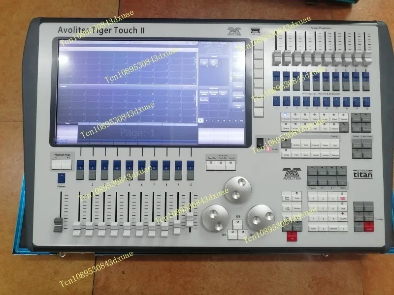 Фото Контроллер освещения Tiger Touch II Avolite DMX, контроллер Titan Light DMX512 для управления дискотеками, клубами, сценическими шоу и вечеринками, с кейсом для транспортировки. №3