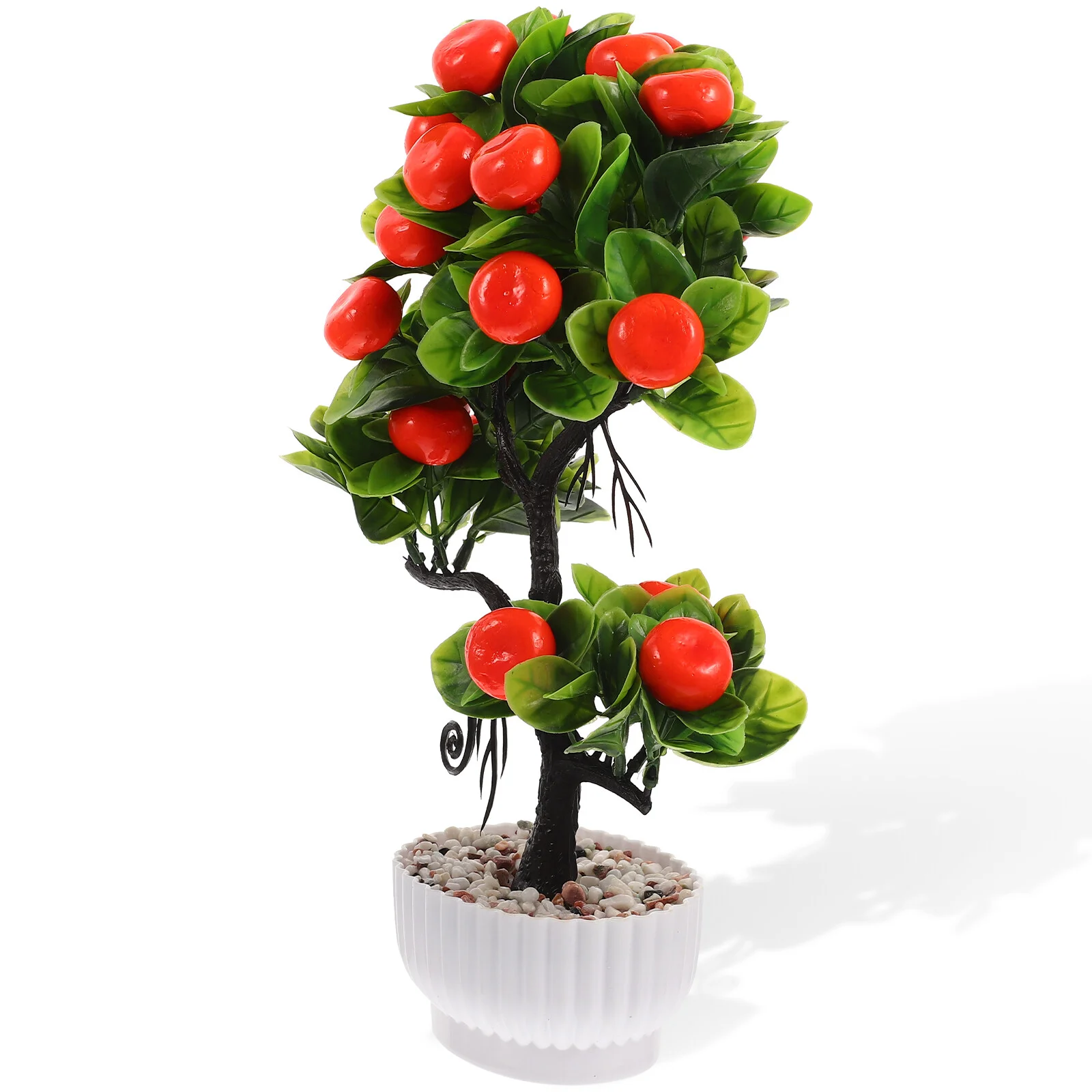 

Mini Fake Plants Tree Decoration Pot Indoor Bedroom Office Table Fake Fruit Faux Foam Home Ornaments