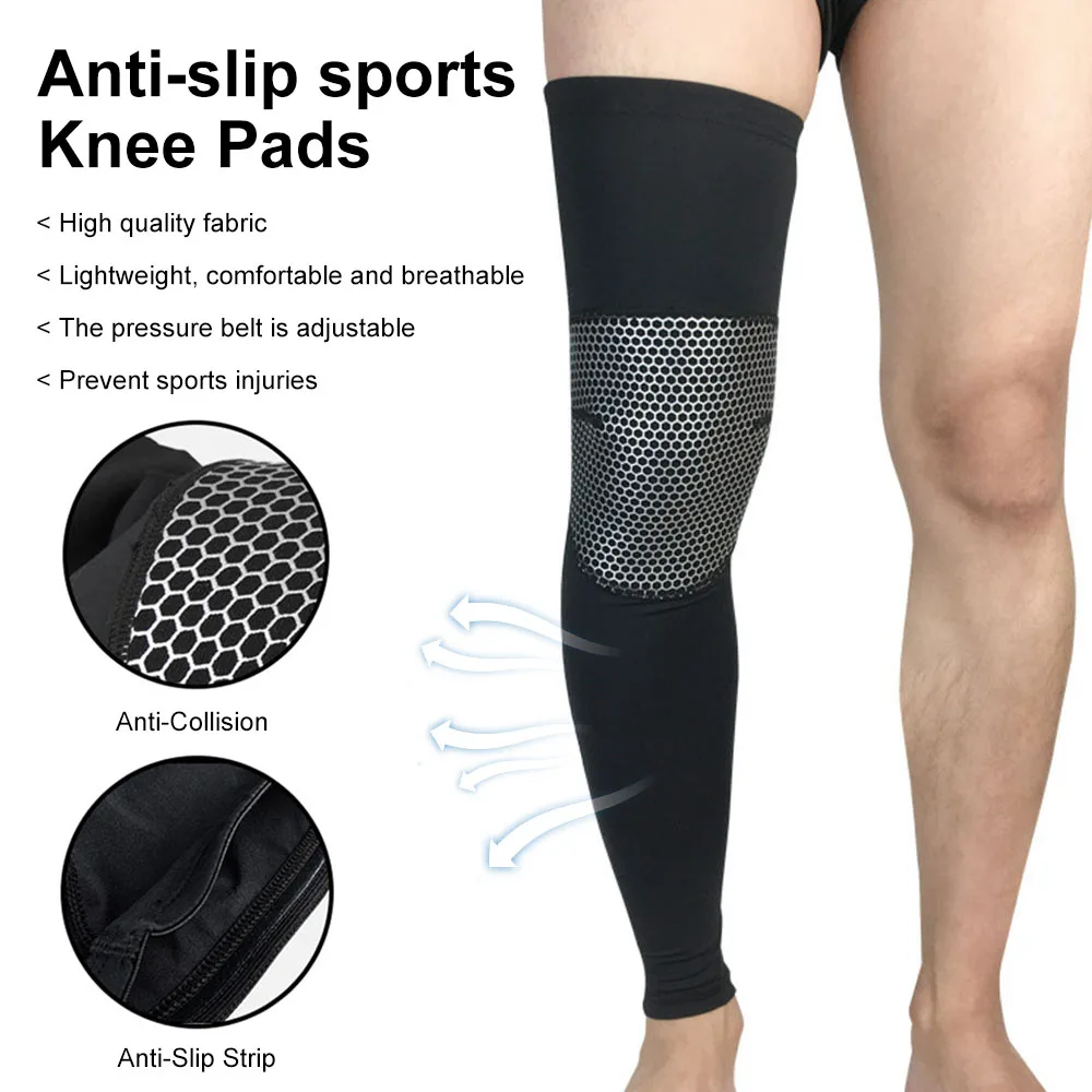 

Compression Knee Pads Support Lengthen Sport Sleeve Protector Elastic Long Kneepad Brace Volleyball Run Basketball Protectors