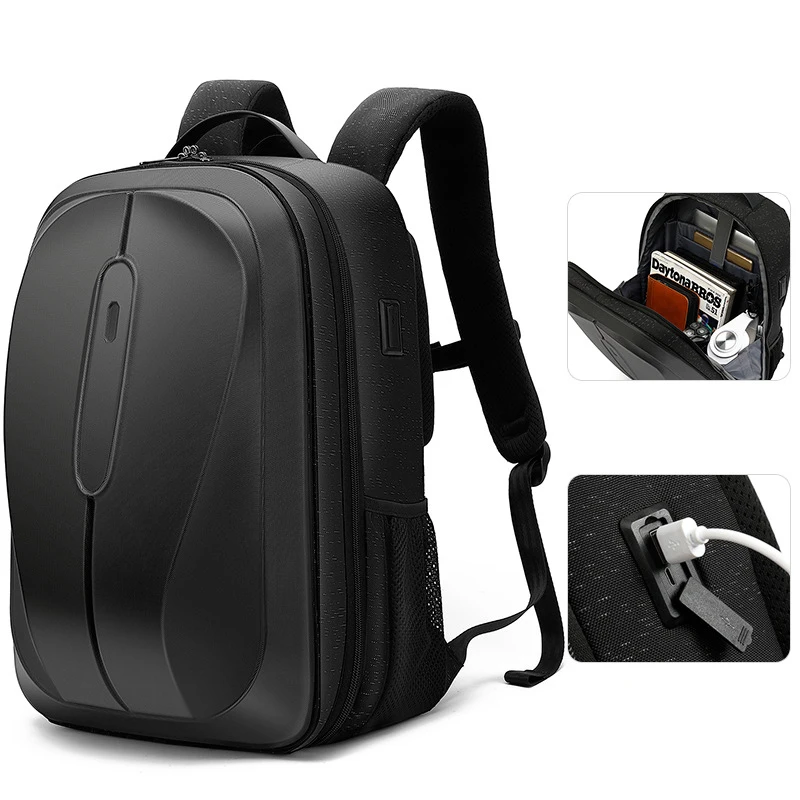 SUUTOOP Large capacity USB Laptop Backpack Men's Shell Waterproof Multifunction Backpack School Bag Pack For Male Female Women