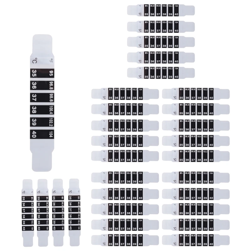 ГОРЯЧАЯ ПРОДАЖА 30 шт. полоски термометра на лбу клейкие многоразовые наклейки