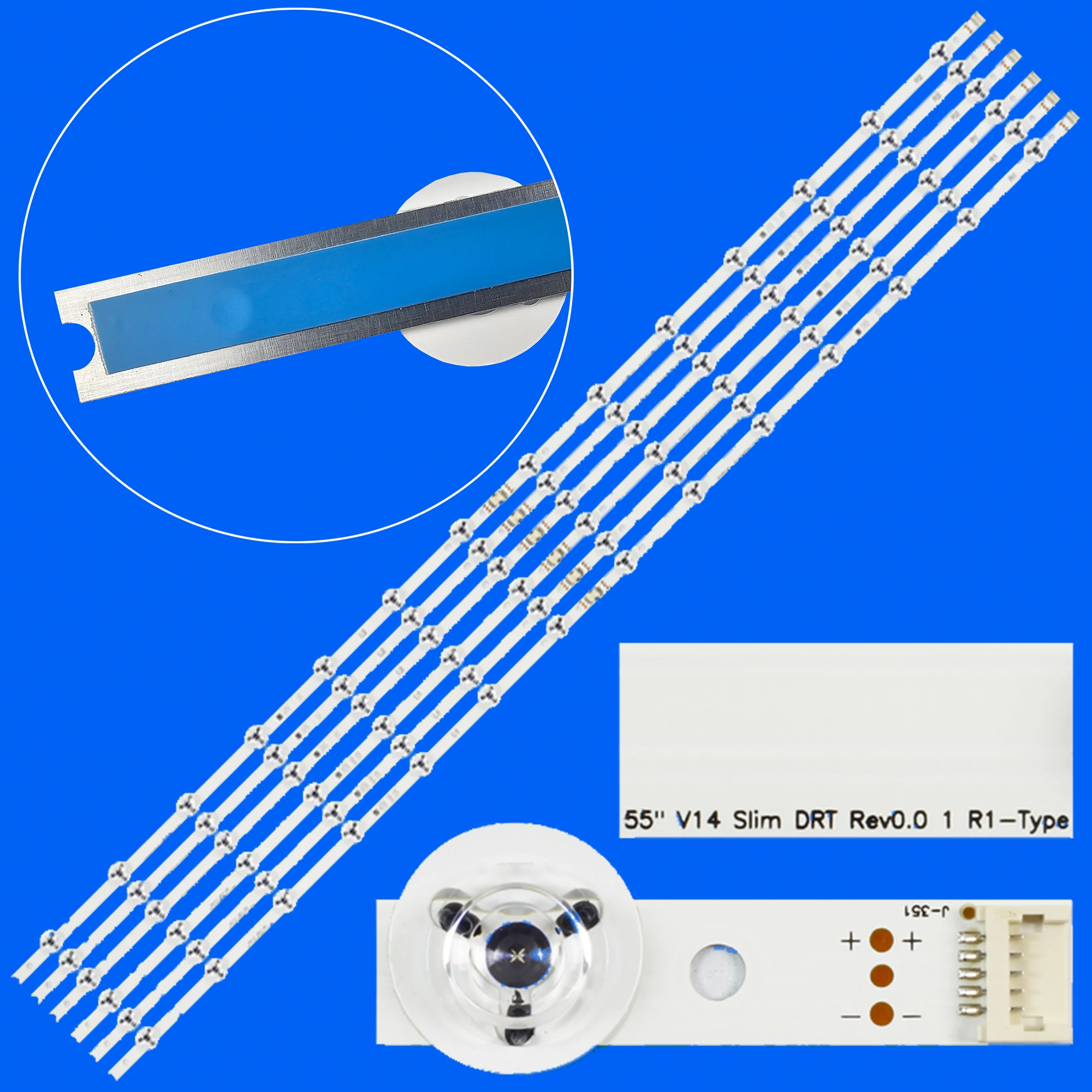 

Светодиодная лента подсветки (12) для 6916L-1629A 55" V14 SLIM DRT REV 0.0 1 TYPE 55LB670V 55LB671V 55LB673V 55LB675V 55LB690V 55GB7800