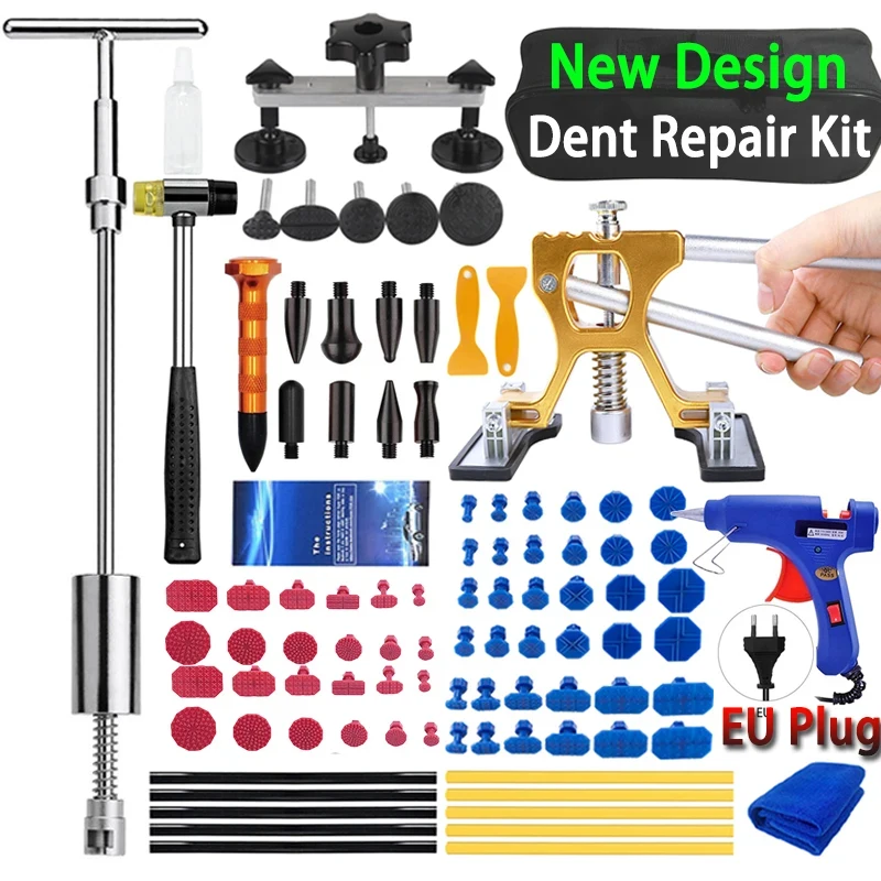 

Регулируемый комплект для ремонта вмятин автомобиля Besper, набор инструментов для ремонта, наборы для удаления вмятин без покраски, съемник вмятин для автомобилей