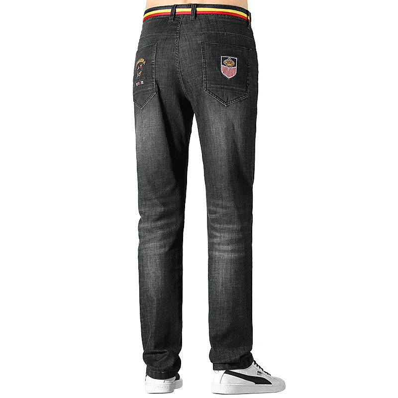 2023 New Summer Men's Jeans Stretching Cotton Bruce&Shark Loose Straight Casual  Fashion Denim Jeans Cowboys Jeans Big size 42