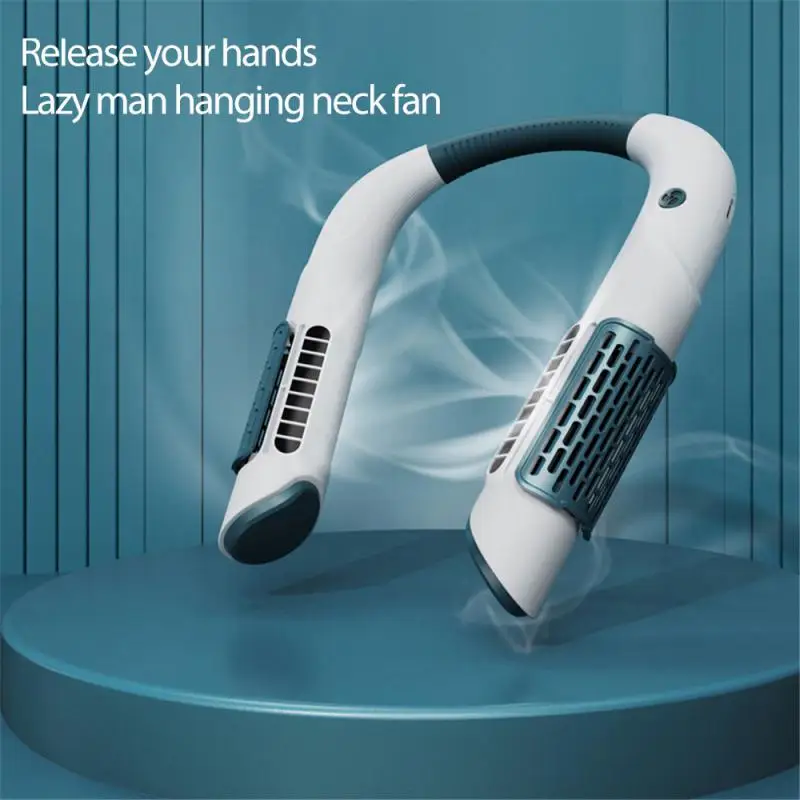 

Portable Hanging Neck Fan Outdoor Sports Ventilador Wireless Fan Summer Air CoolingUSB Rechargeable Bladeless Mute Sports Fans