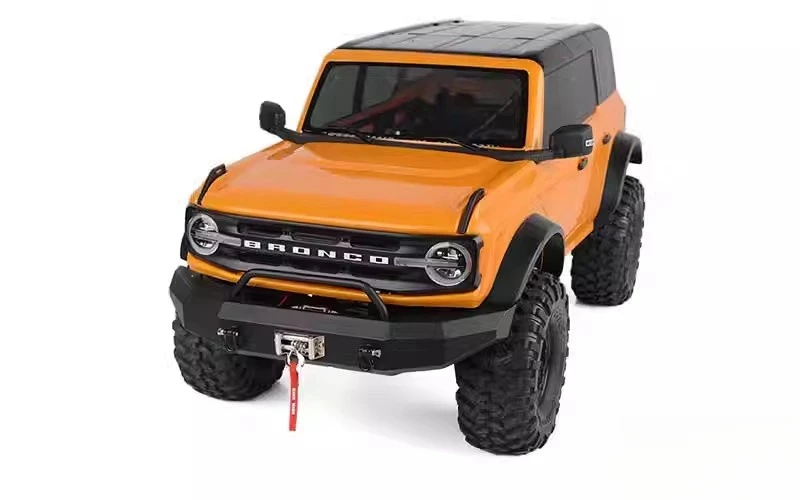 Алюминиевый передний бампер и крепление для Traxxas trx4 2021 bronco 1/10 Rock Crawler truck RC