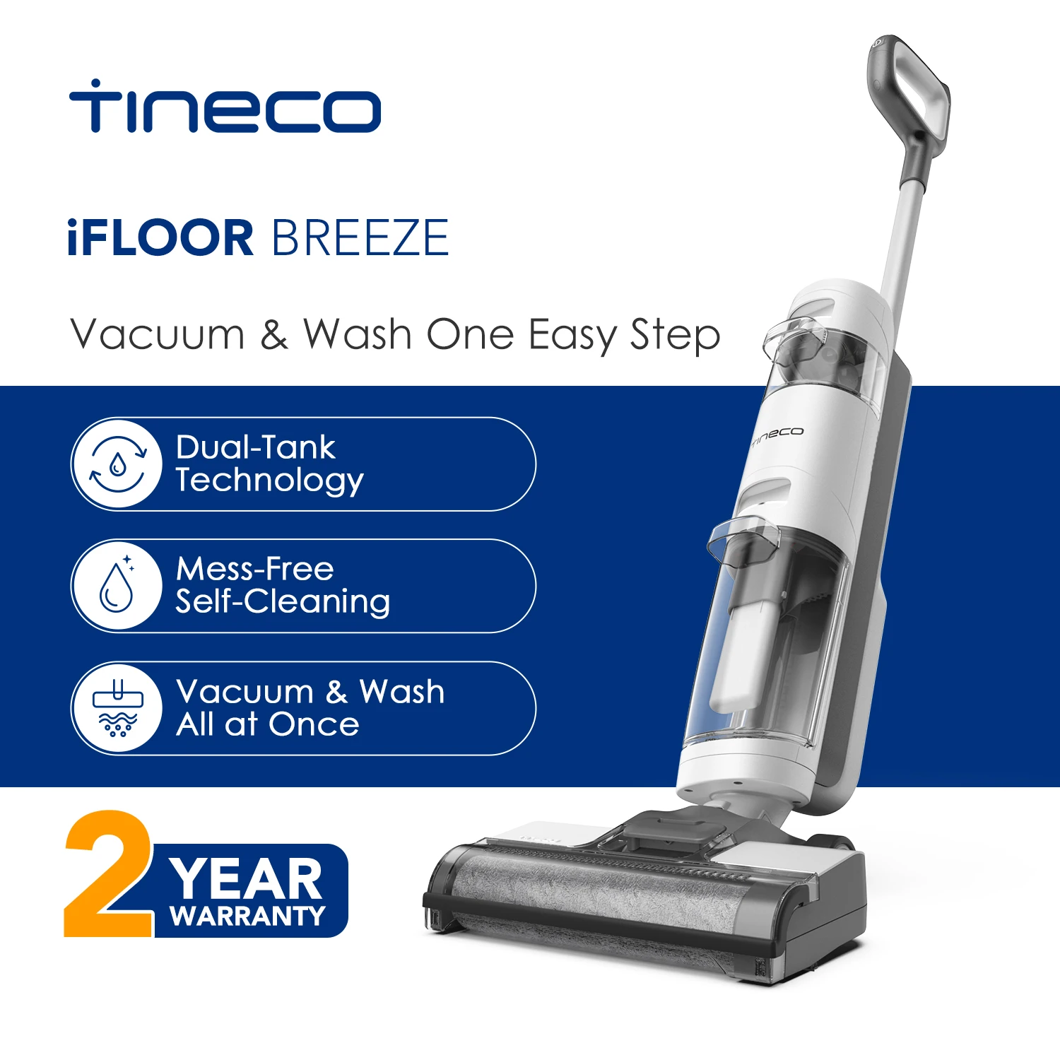 Tineco iFloor Breeze умный беспроводной 