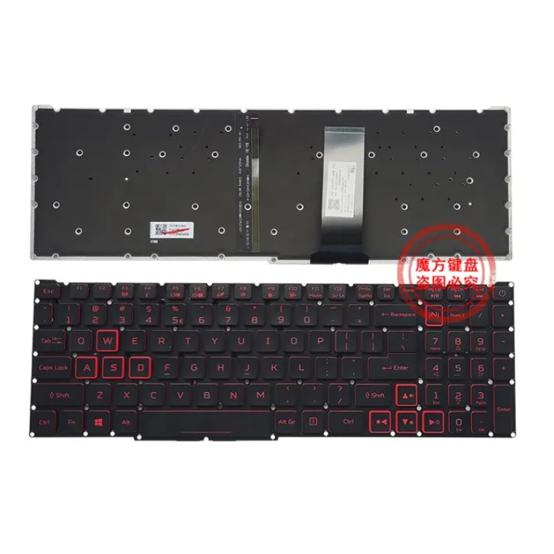 

Новая клавиатура US с подсветкой для ноутбука Acer Nitro 5 AN515-43 AN515-54 Nitro 7 AN715 51 AN515-55 LG5P