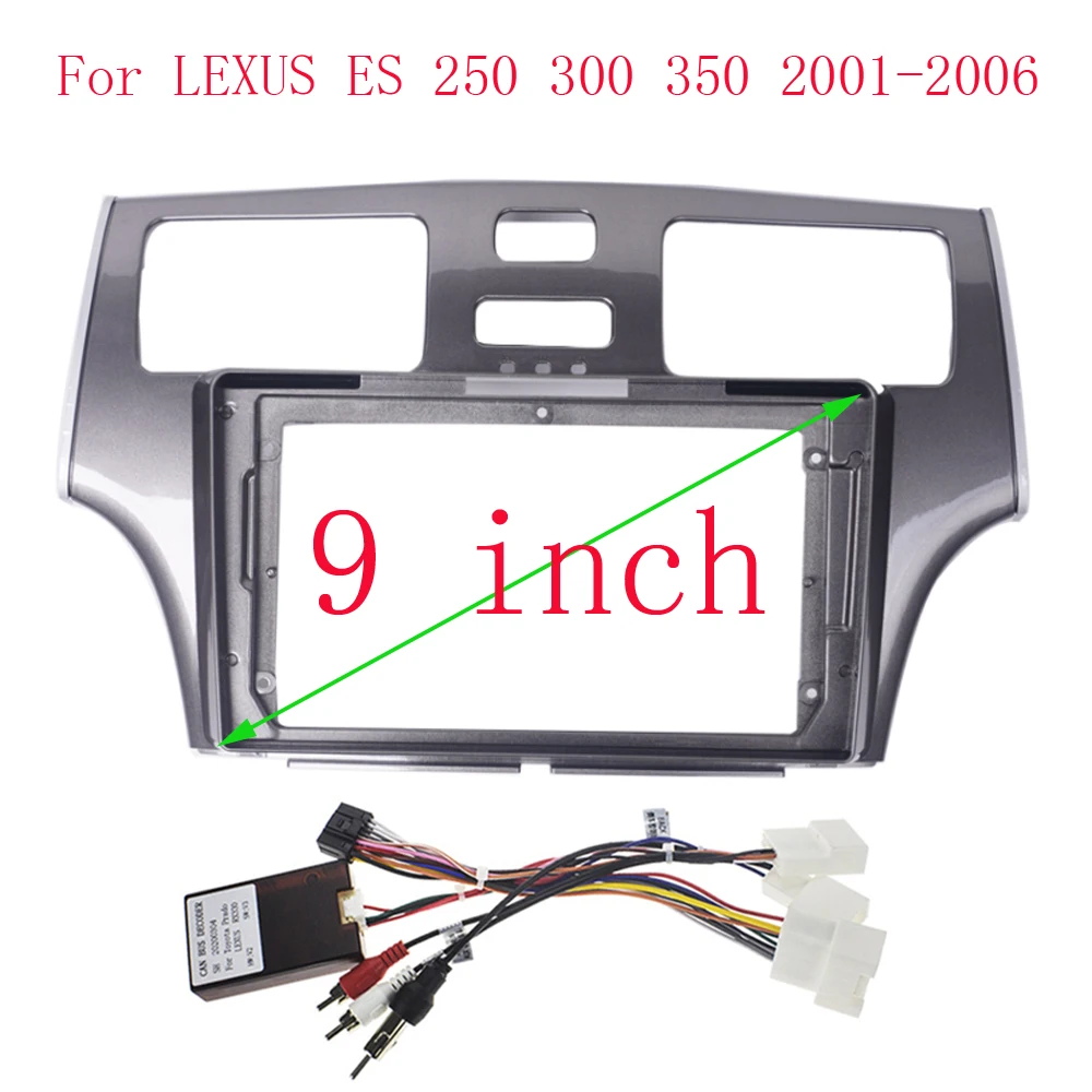 9-дюймовая Автомобильная рамка адаптер для Lexus ES ES300 ES250 ES330 XV3 Toyota Windom Android комплект
