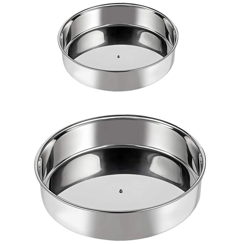 

Lazy Susan Turntable Kitchen Storage Organizer For Can Or Seasonings, Multifunctional Organizer For Fridge - Pack Of 2