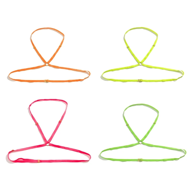 

Summer Night Body Jewelry for Girls Iridescent Sexy Bandage Elastic Strap