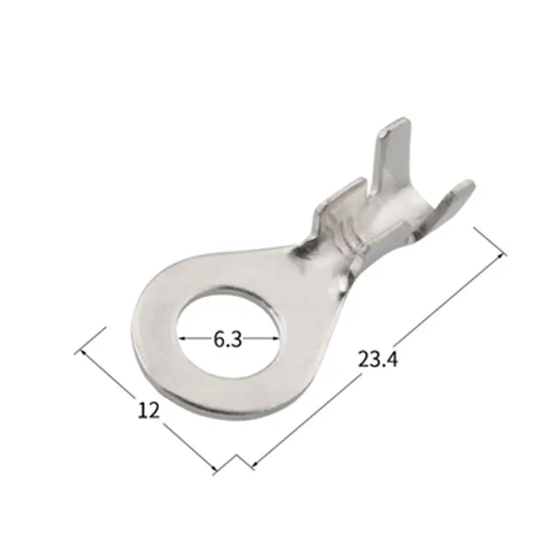 Клеммное кольцо для аккумулятора 6 3 мм заземляющий наконечник медное ушное