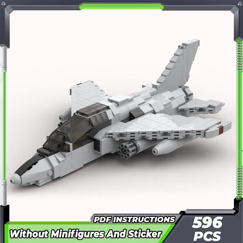 Конструктор Moc модель военного оружия Gnat штурмовой истребитель технология