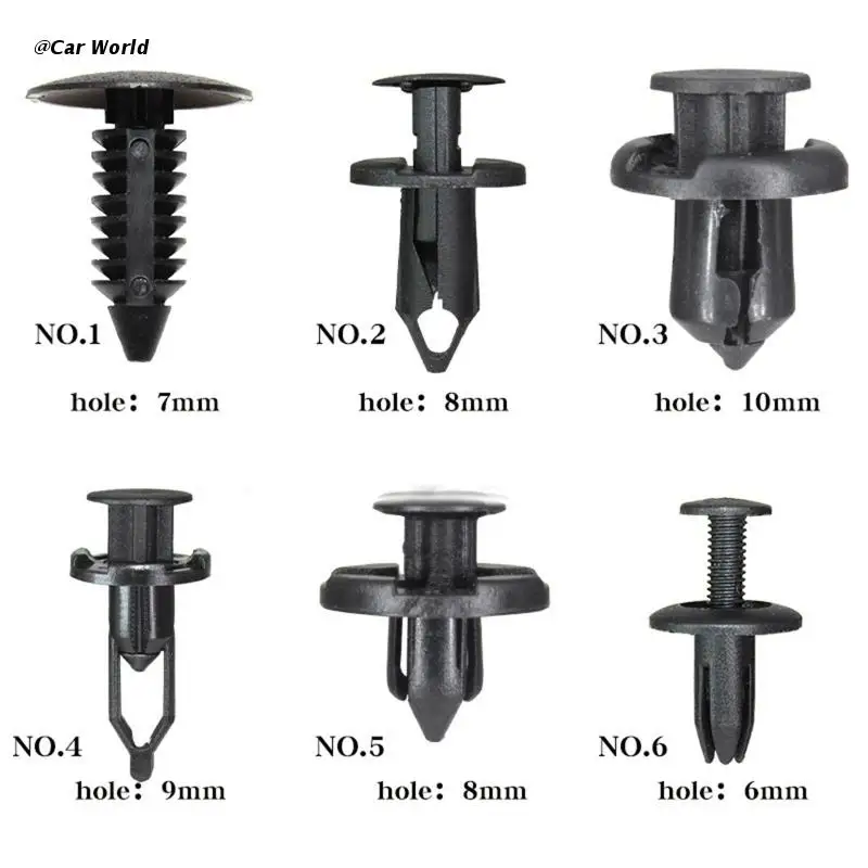 

6XDB Car Bumper Retainers Clips Kit Push Rivets Expansion Screws Replacement Set