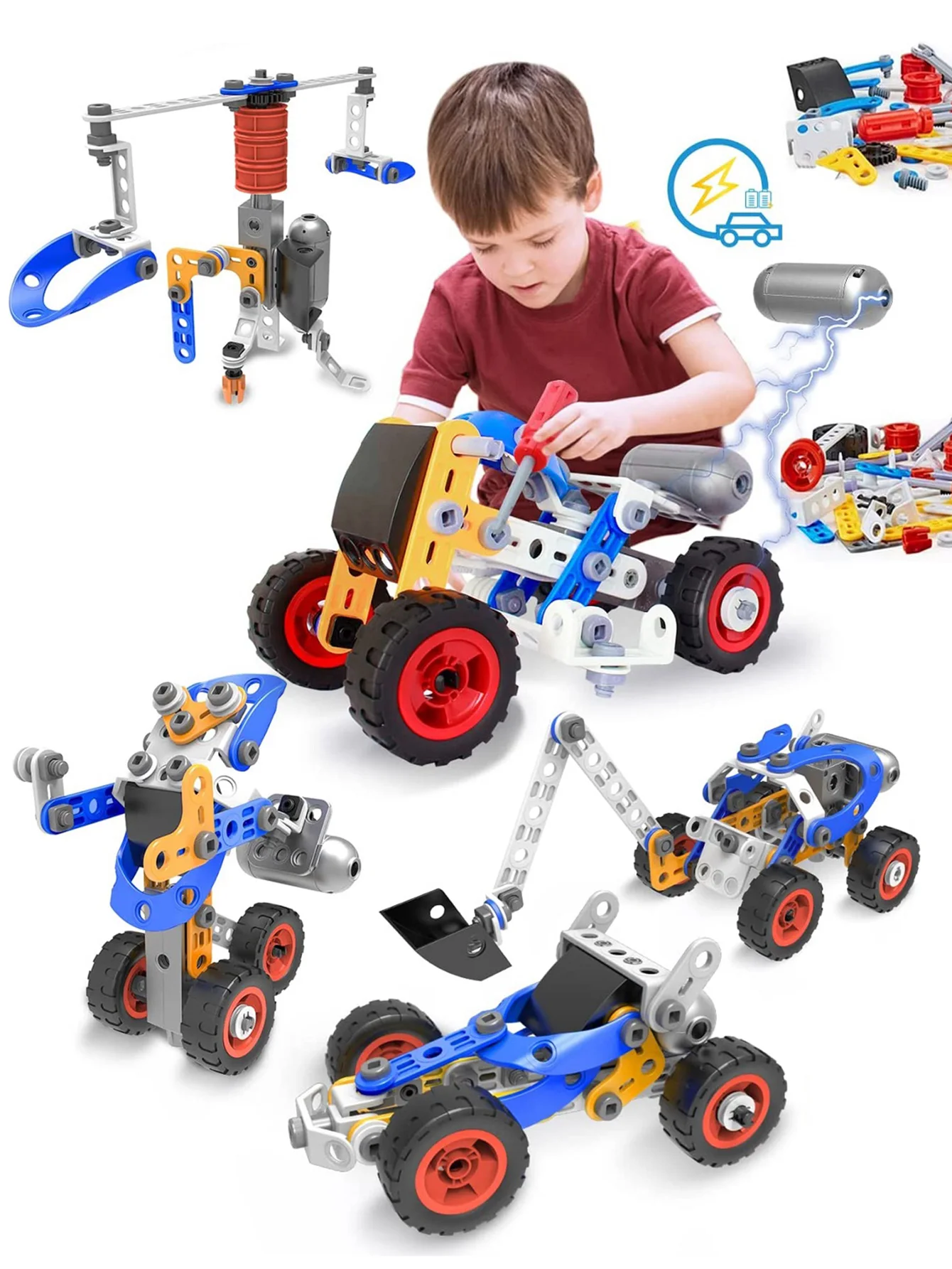 Подарок для детей: обучающий набор игрушечных машин сборки — вдохновляющий