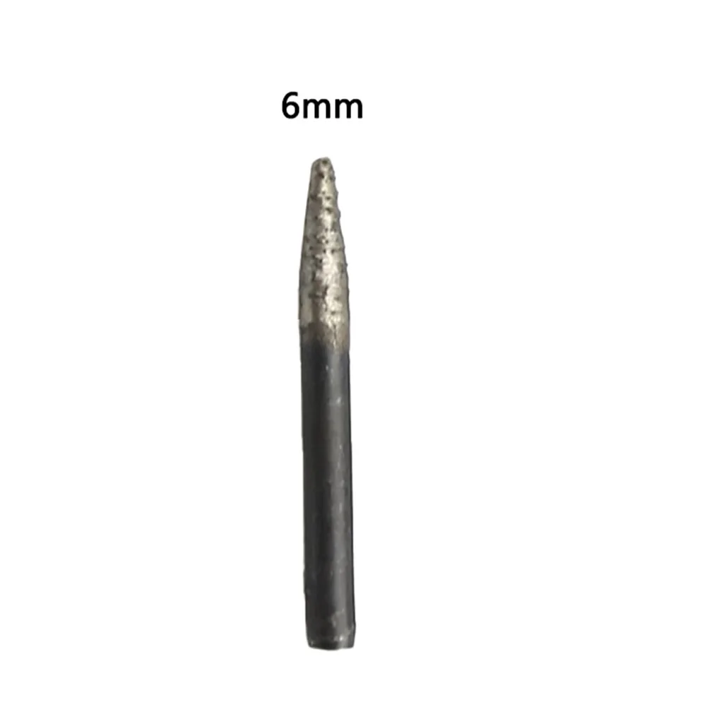

1 Pcs Diamond Grinding Head 6/8/12mm Taper Sintered Abrasive Point Grinder Bit W/6mm Shank Grinding Drill Tool For Stone Carving