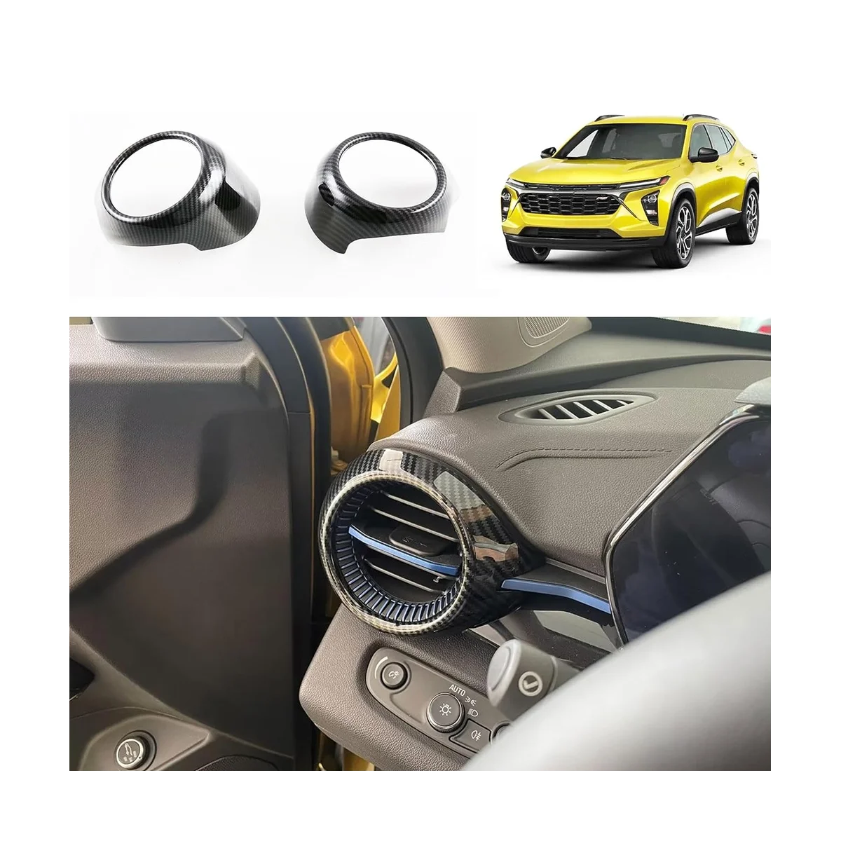Аксессуары для Chevrolet Trax Seeker 2023 2024 (ABS-углеродное волокно)