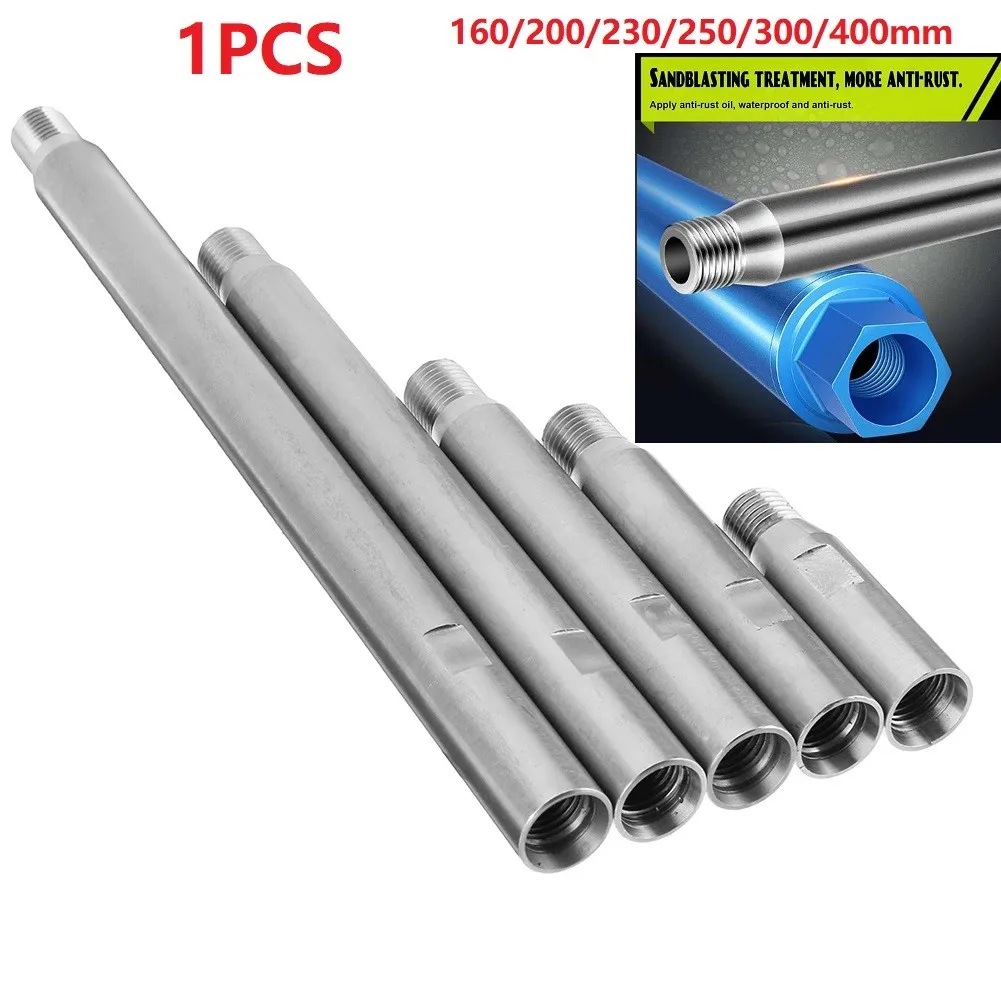 Enlarge 1PC Diamond Core Bit Extension For M22 Thread Extension Rod For Diamond Drill Length 160/200/230/300/400mm Sharp Water Drill Bit