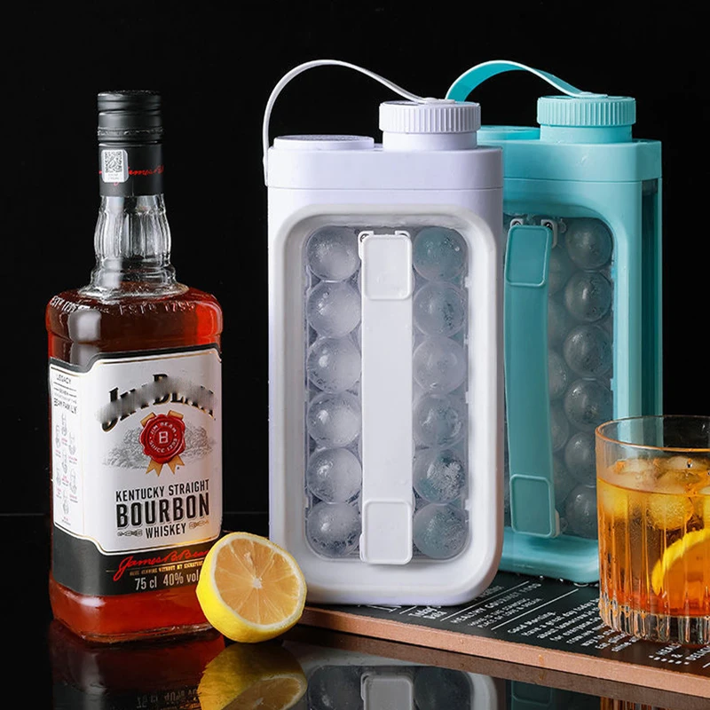 

Portable Ice Ball Maker Mold Easy to Demould Ice Cube Mould for Beer Whiskey Ice Hockey Bubble Ice Maker Kettle Kitchen Bar Tool