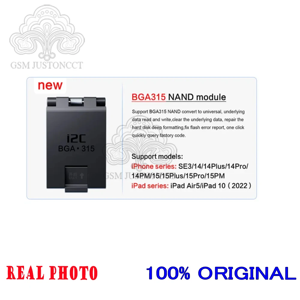 Фото Программатор NAND I2C p15 pro Для iPhone 6-15 Pro Max, для iPad, жесткий диск, чтение данных, запись SN, разbind, инструмент WiFi