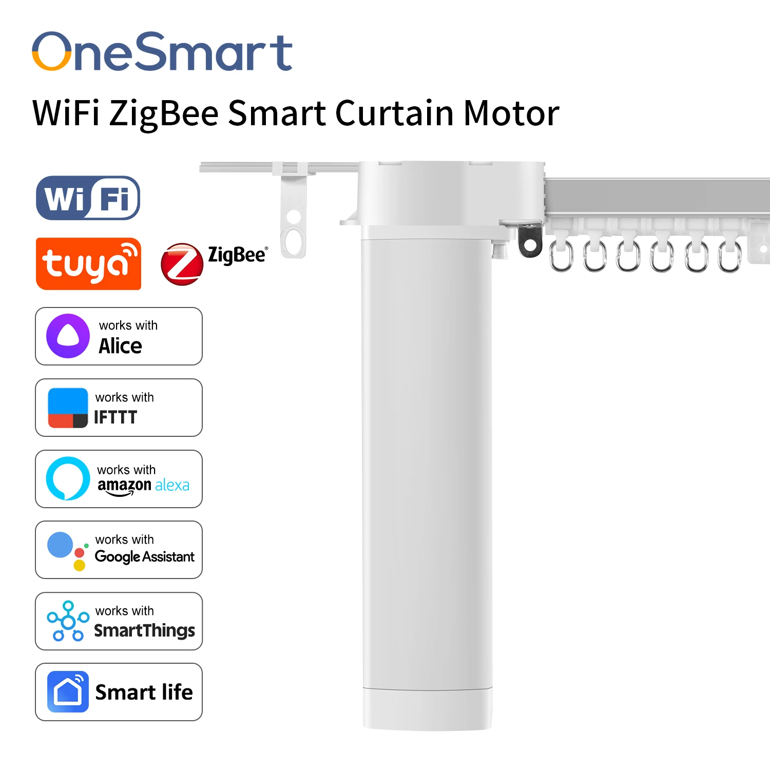 OneSmart Tuya Smart Life Wi-Fi Zigbee мотор для штор умные шторы карниз ...