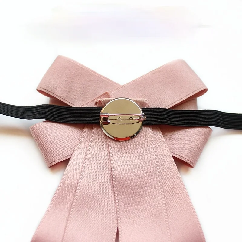 Бантом в Корейском стиле из ткани с завязками брошкой галстук-бабочка со
