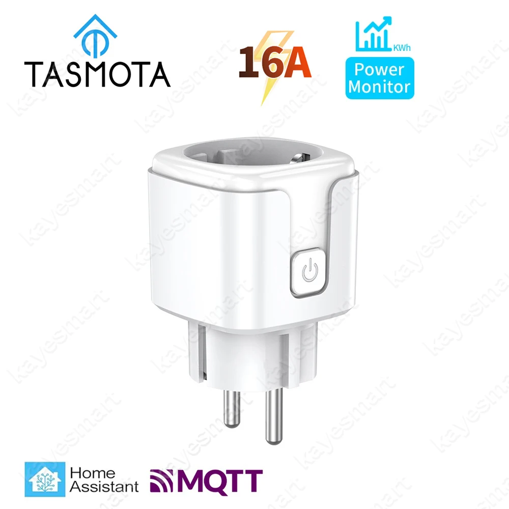 

Tasmota Smart Socket WiFi EU Smart Plug с мониторингом электроэнергопотребления работает с домашним помощником, MQTT, Domoticz, ioBroker