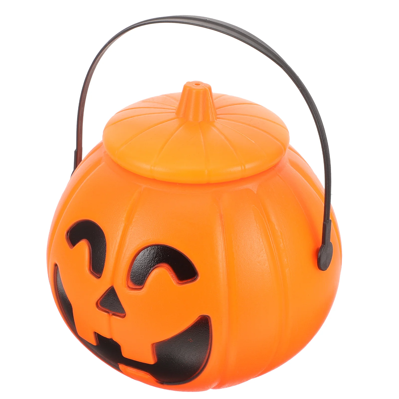 

Halloween Candy Bucket Pot Witch Skeleton Cauldron Holder Jar Portable Pumpkin Bucket Trick Or Treat Party Decoration