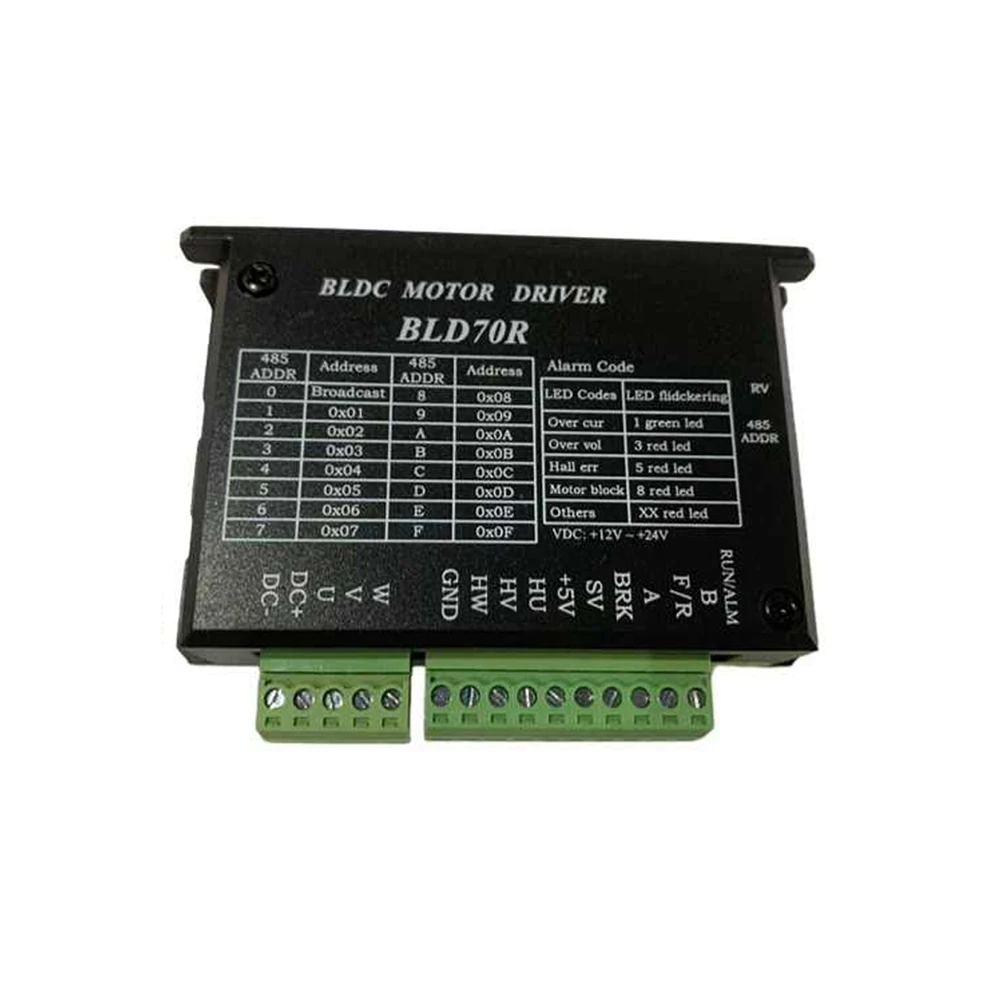 Фото Драйвер двигателя BLDC 70 Вт, 12-24 В постоянного тока, 4.2 А, контроллер скорости бесщеточного двигателя с потенциометром, регулировка скорости, поддержка связи Modbus №1