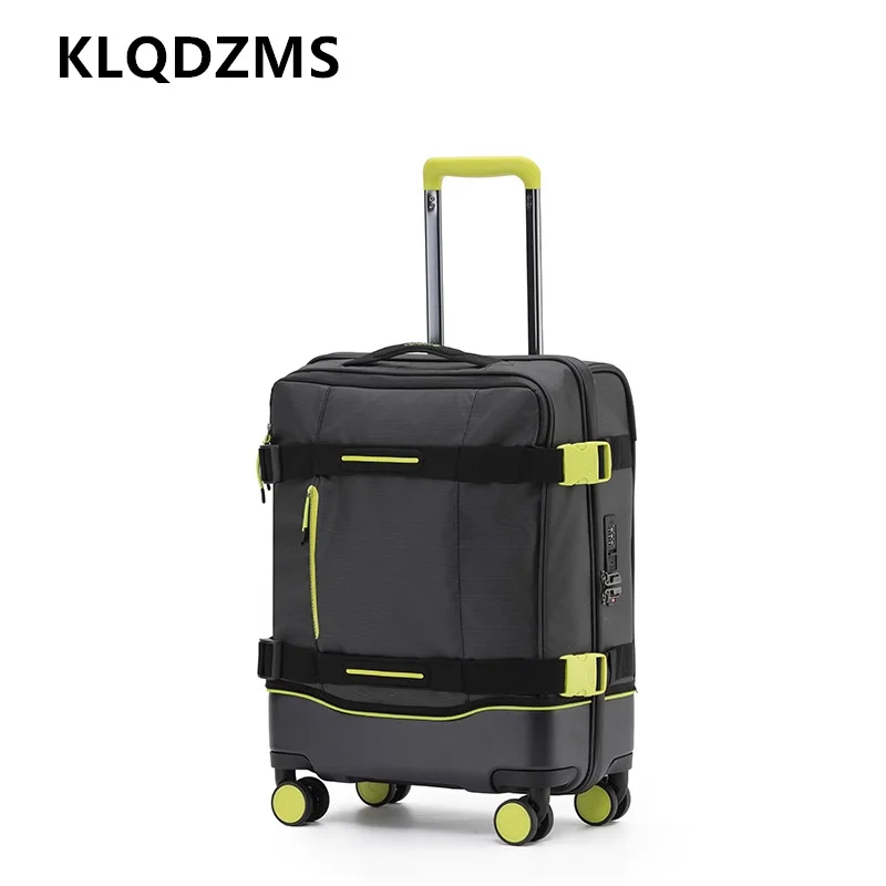 Фото KLQDZMS чемодан на колесиках из ткани Оксфорд, посадочная коробка 20 