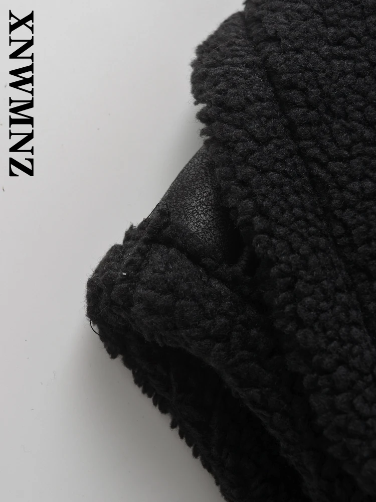 XNWMNZ женский 2024 новинка осени/зимы модный однотонный топ без рукавов с отложным