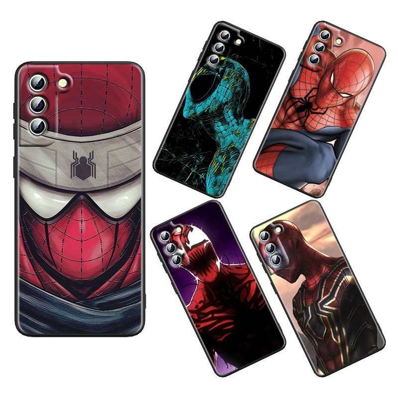 

Good looking spiderman For Samsung Galaxy S22 S21 S20 S10 S10e S9 S8 S7 PRO Ultra Plus FE Lite Black luxury Silicone Phone Case