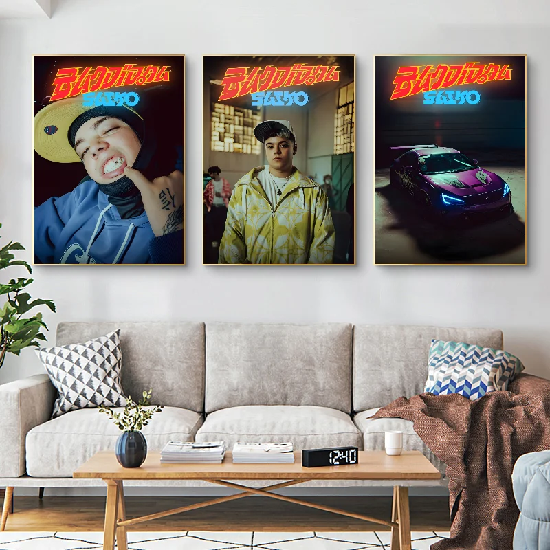 Saiko Singer Poster Self-adhesive Art Waterproof Paper Sticker Coffee House Bar Room Wall Decor