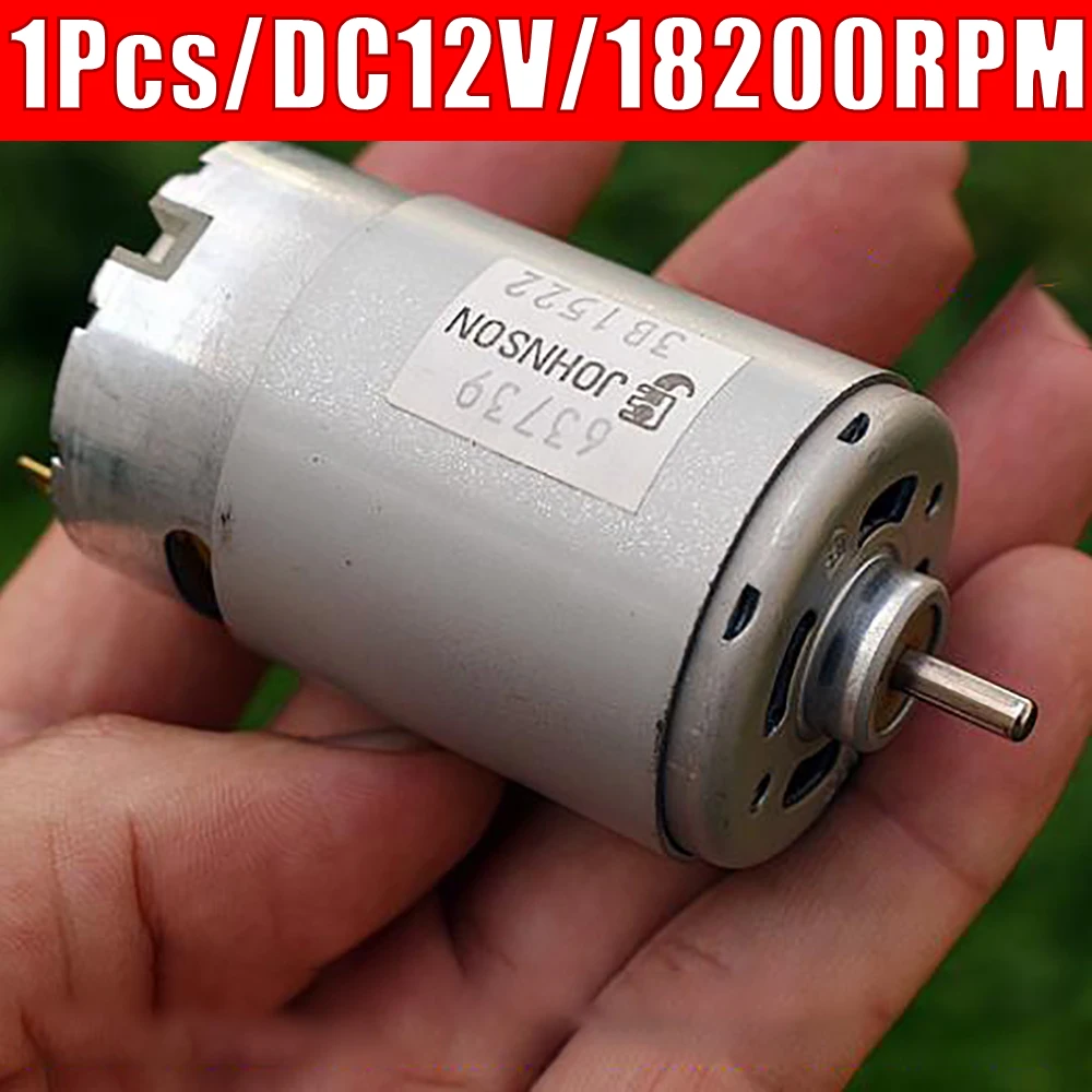 

Johnson 550 Motor DC 12V 14.4V 18V High Speed 18200 RPM High Power For Electric Garden Tools air compressor children's car