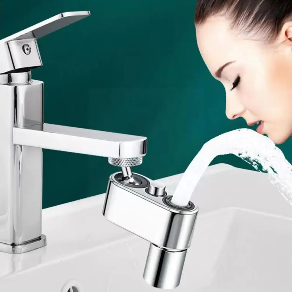 

New 1080° Rotary Extender Faucet Aerator Plastic Splash Washbasin Accessories Faucets Faucet Bubbler Extender Bathroom Nozz T2V6