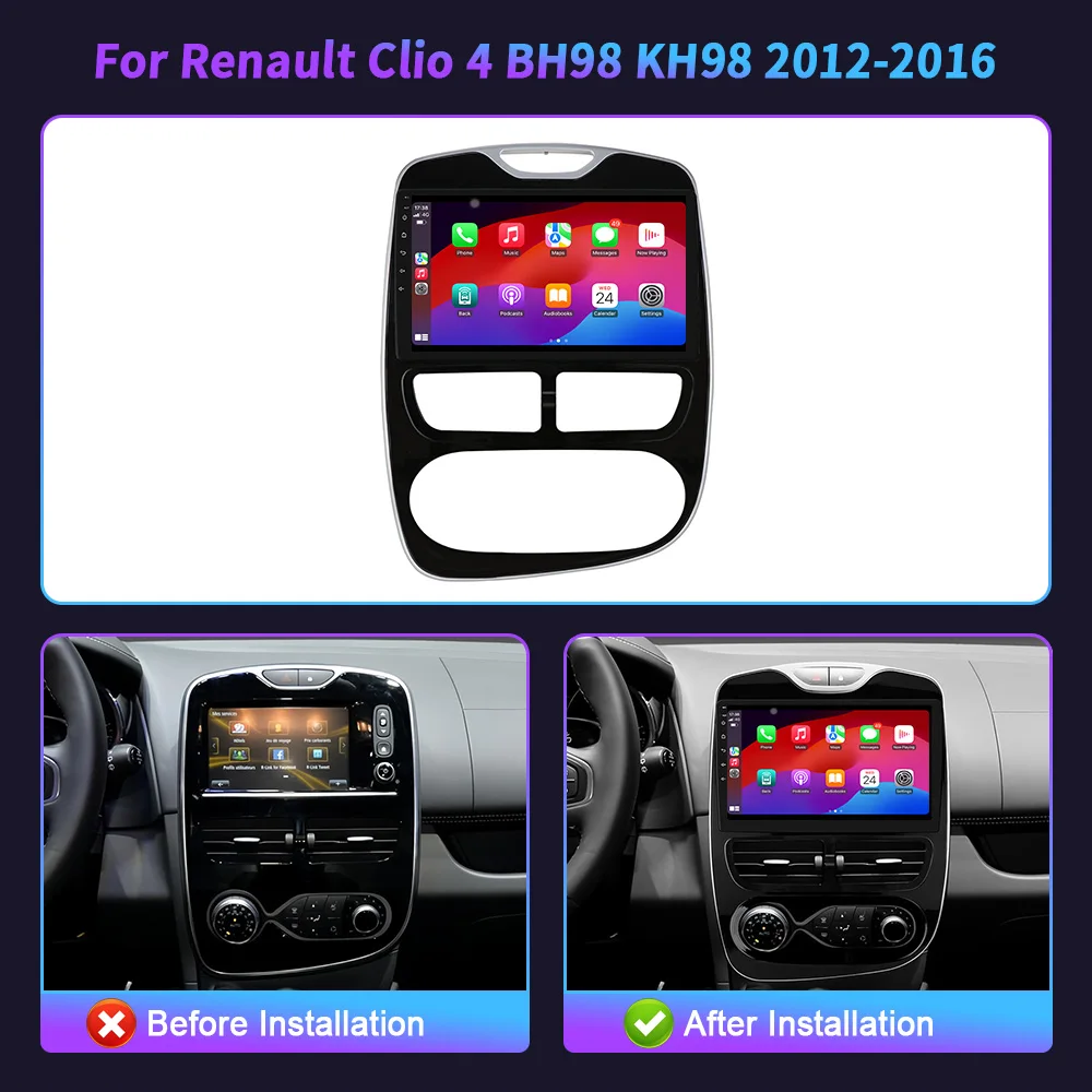 Автомагнитола для Renault Clio 4 BH98 KH98 2012-2016 мультимедийный видеоплеер навигация 4G Wi-Fi