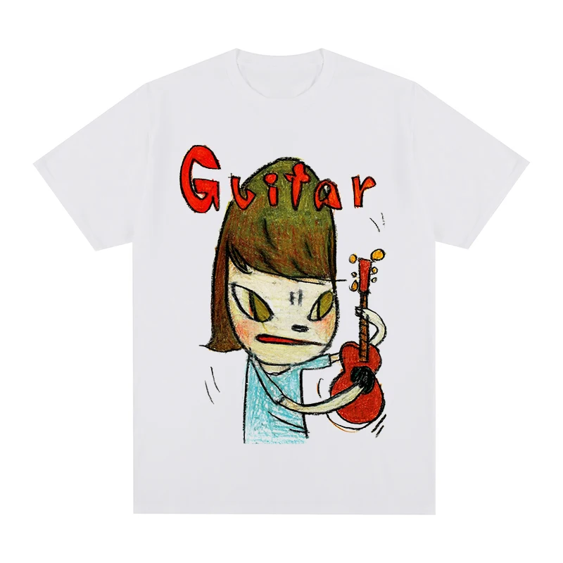 

Yoshitomo Nara guitar Summer t-shirt Cotton Men T shirt New TEE TSHIRT Womens