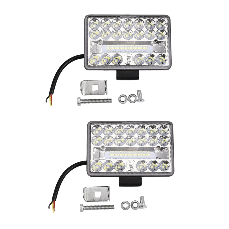 

2X 4 Inch 4X4 Car LED Work Light 108W 36LED Bar Square Spotlight 12V 24V Offroad for Truck Offroad ATV