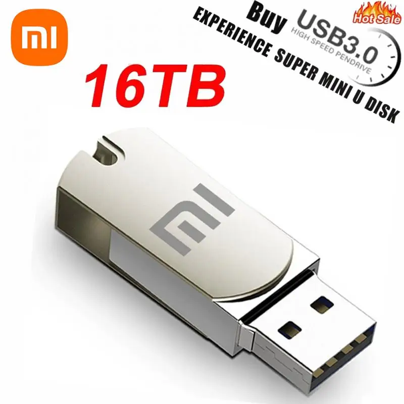 USB-накопитель Xiaomi 16 ТБ U-диск Mini PenDrive USB-флешка 2 TYPE C Высокоскоростной USB 3.1