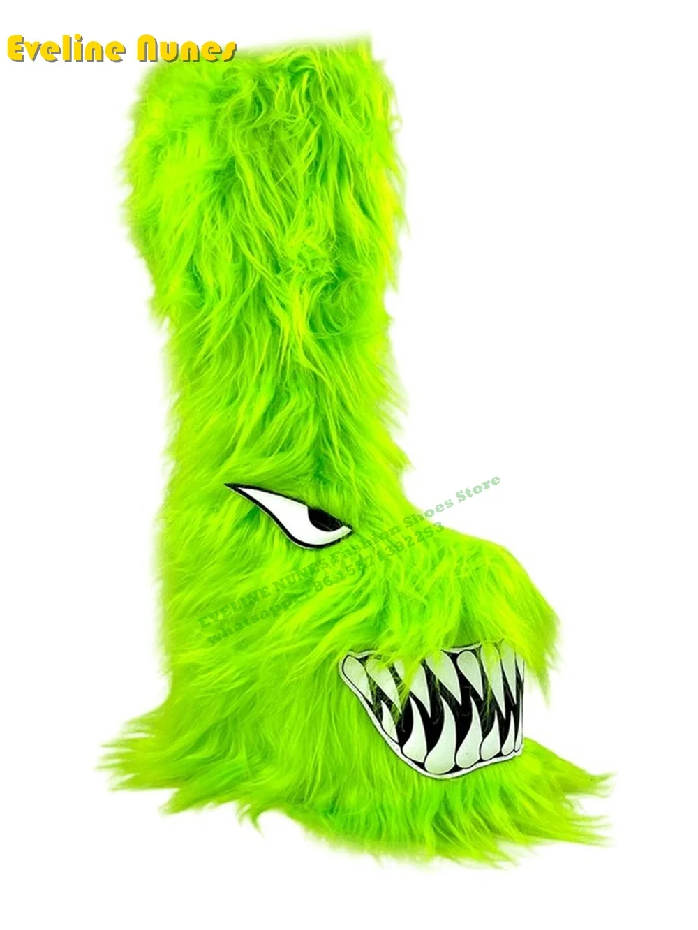Черные нечеткие ботинки Boogie Monster новинка 2025 года стильные современные с круглым