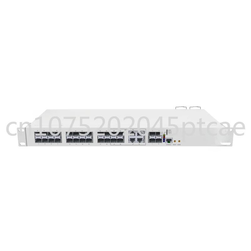 

CRS328-4C-20S-4S+RM Smart Switch 20xSFP cages, 4xSFP+, 4xCombo ports (Gigabit Ethernet or SFP), 800MHz CPU, 512MB RAM