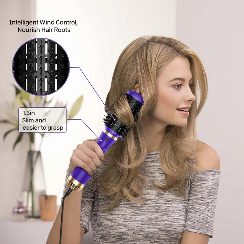 

Hair Straighteners Hair Dryer Hair Curler Brush 3In1 Blow Dryer Styler For Woman Electric Comb One Step Fast Hair Hot Air Brush