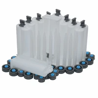 10pcs empty 50ml ab epoxy adhesive cartridge glue tube 12 dual barrel glue cartridge with 10pcs 103mm static mixing nozzles set