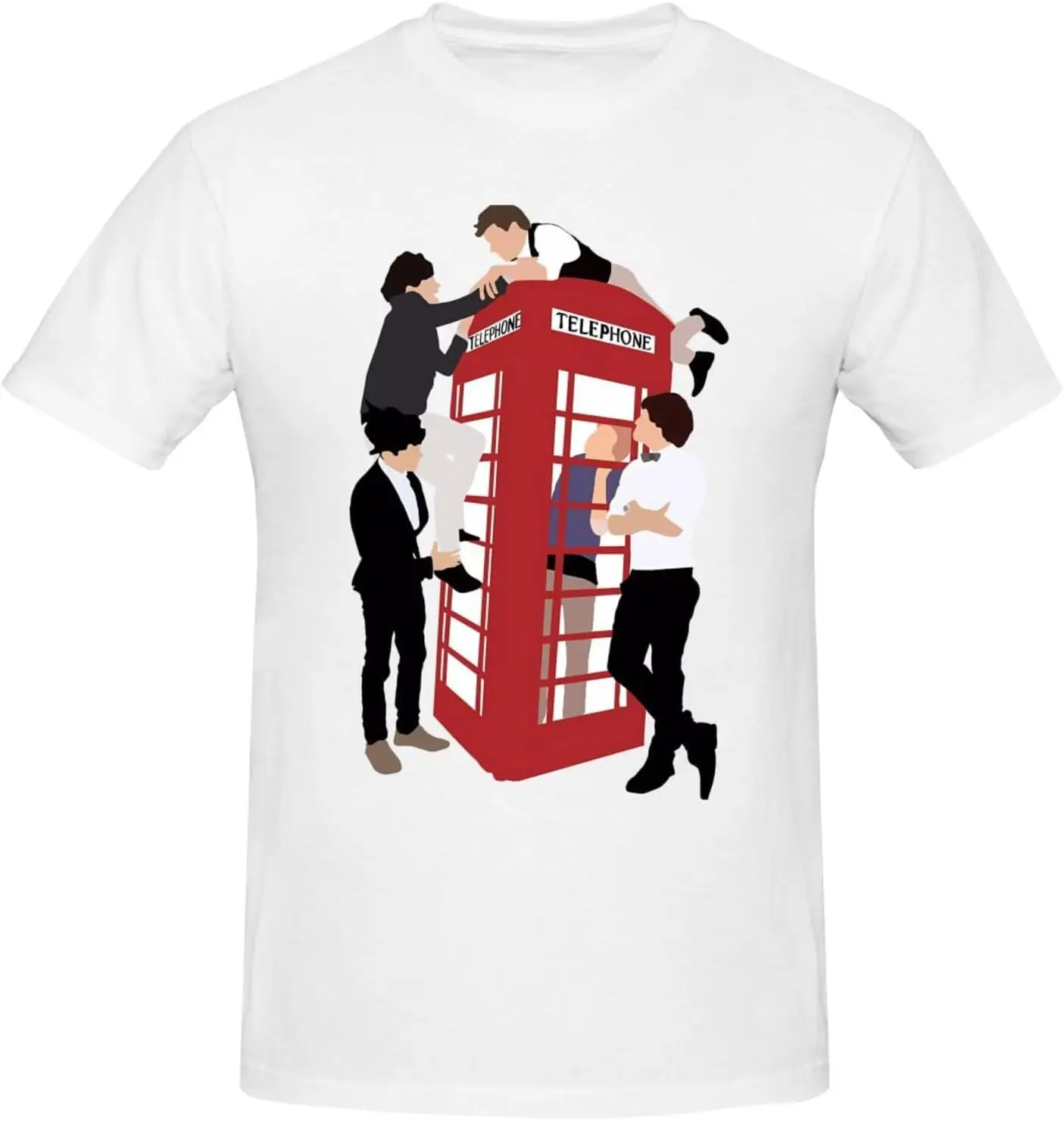 Мужская футболка One Music and Direction повседневная с круглым вырезом и графикой унисекс