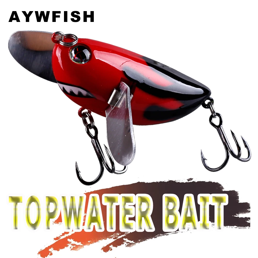 

AYWFISH 8.5CM 12.5G Topwater Artificial Hard Bait Wobbler Popper Tackle Lifelike Bee Fishing Lures With Two Metal Spoon Wings