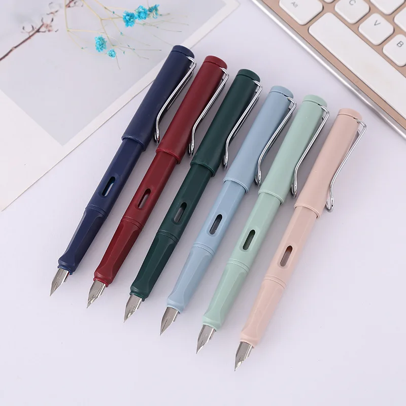 

Posture Correction M20 Fountain Pen Plastic Frosted Blue Red Green EF F Nib Stationery Office School Supplies Writing Gift