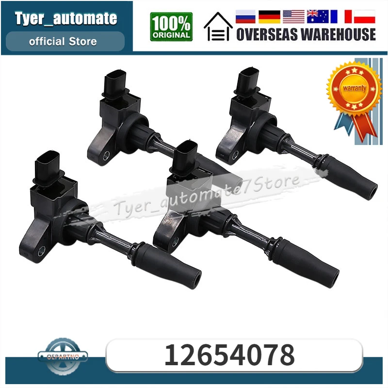 

Катушки зажигания для Buick Envision, Cadillac ATS, Chevrolet Equinox, Impala, Malibu, подача, GMC, остроты острого каньона, 12654078, 4 шт.