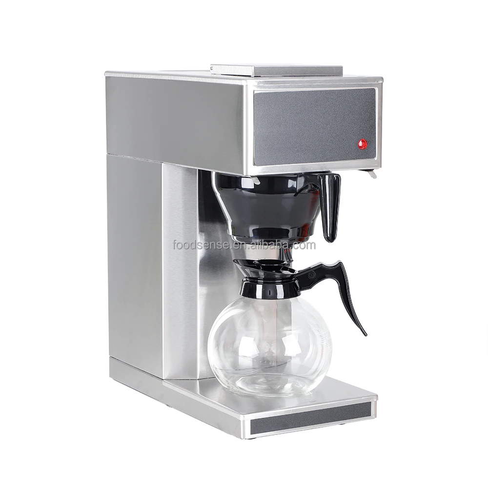 

Hot Sale Fully Automatic Stainless Black Espresso Coffee Machines with Warmers and Two Glass Decanters