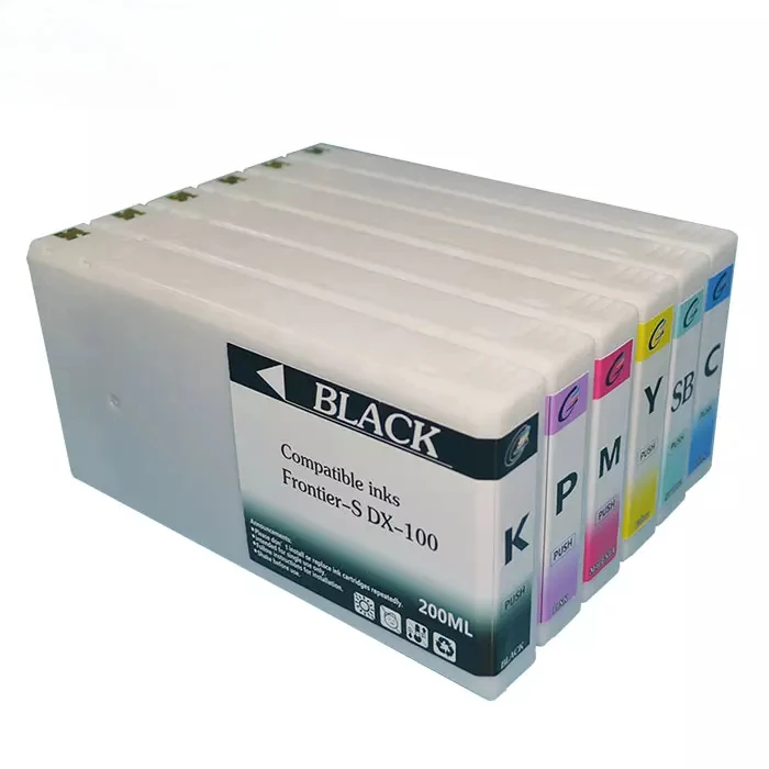 Для ZYJJ сменный картридж с красящей для 6-цветного фотопринтера Dx100